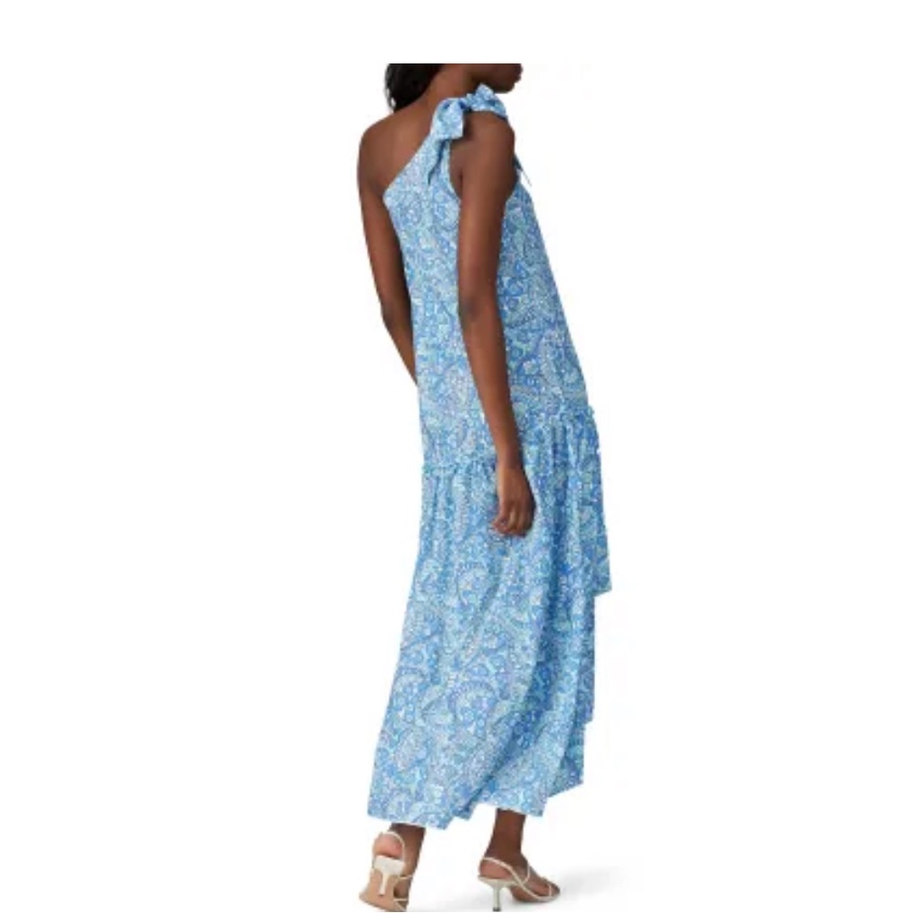 Paloma Blue blue floral maxi dress one shoulder - Picture 10 of 11